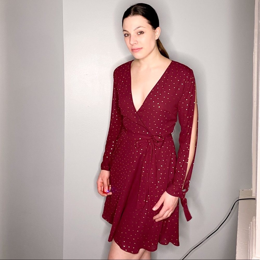 Laundry by Shelli Segal V-neck Mini Dress